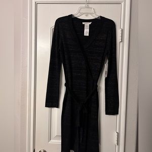 Laundry by Shelli Shegal Knit Black Dress with Gold Flecks